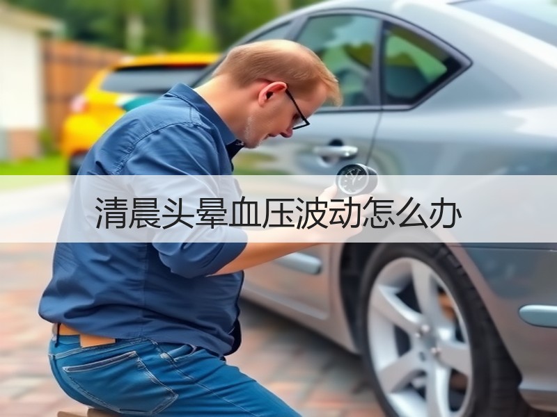 清晨头晕血压波动怎么办