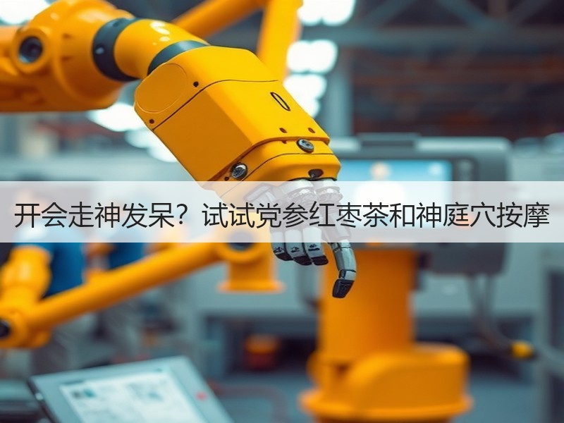 开会走神发呆？试试党参红枣茶和神庭穴按摩