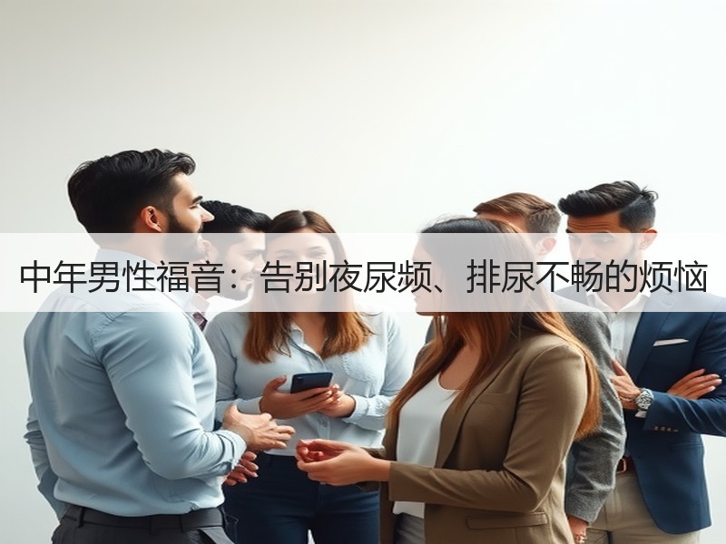 中年男性福音：告别夜尿频、排尿不畅的烦恼