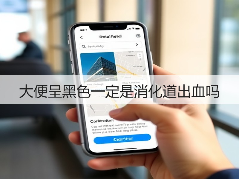 大便呈黑色一定是消化道出血吗