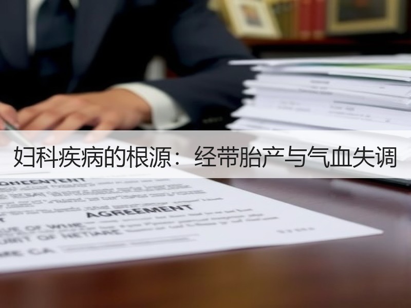 妇科疾病的根源：经带胎产与气血失调