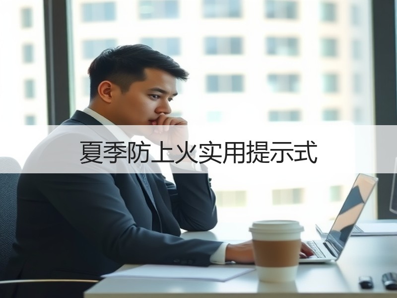 夏季防上火实用提示式