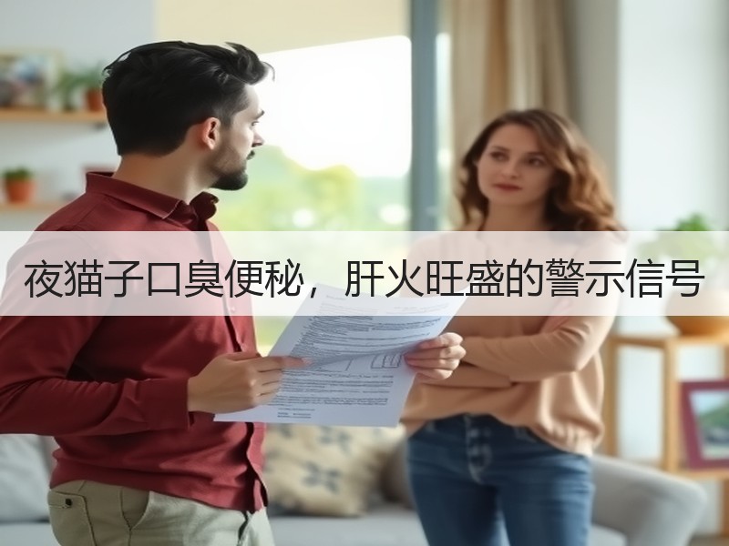 夜猫子口臭便秘，肝火旺盛的警示信号