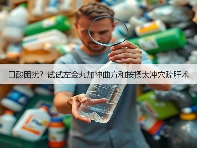 口酸困扰？试试左金丸加神曲方和按揉太冲穴