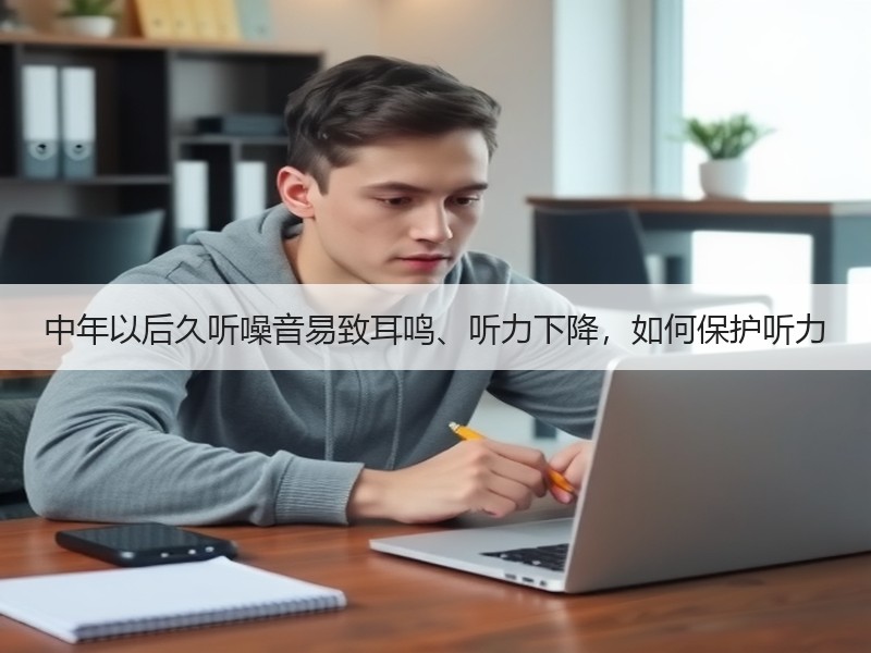 中年以后久听噪音易致耳鸣、听力下降，如何