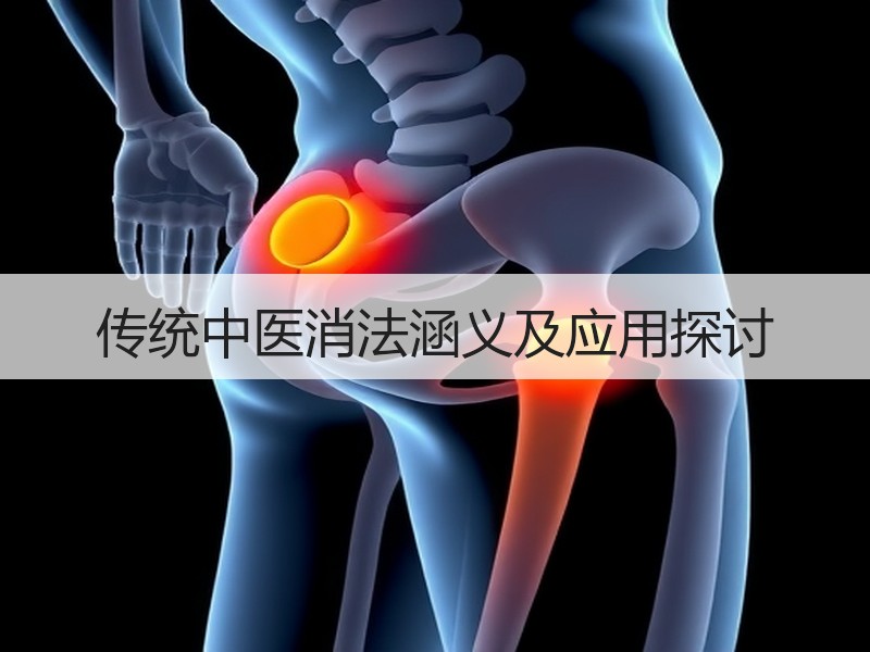 传统中医消法涵义及应用探讨