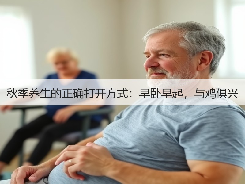 秋季养生的正确打开方式：早卧早起，与鸡俱