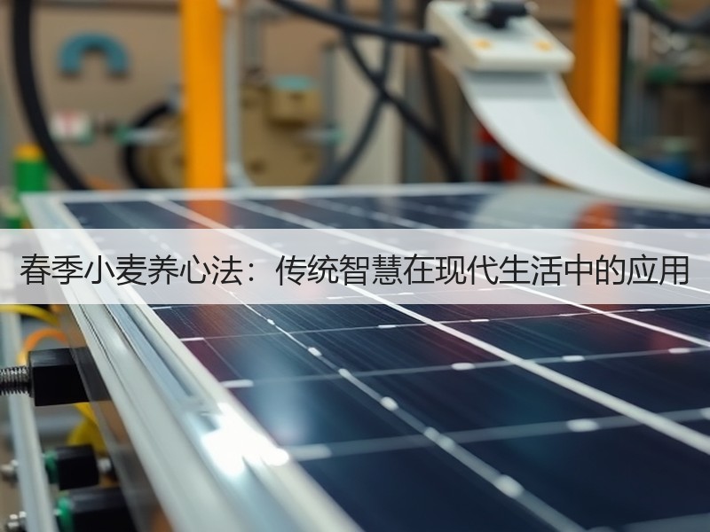 春季小麦养心法：传统智慧在现代生活中的应