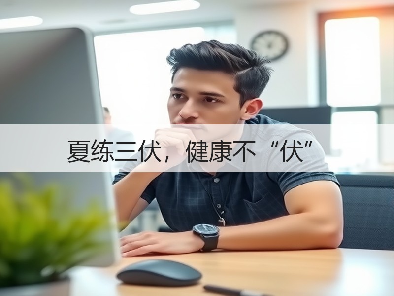 夏练三伏，健康不“伏”