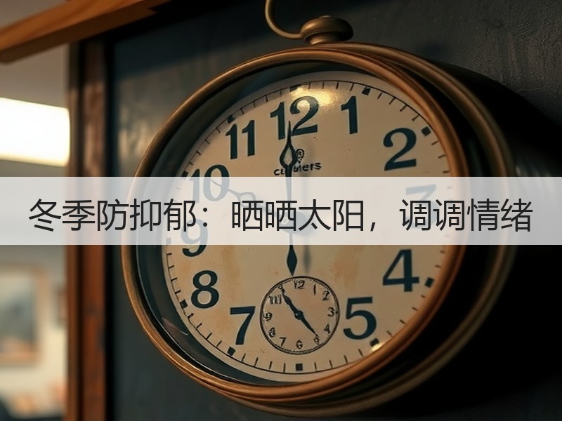 冬季防抑郁：晒晒太阳，调调情绪