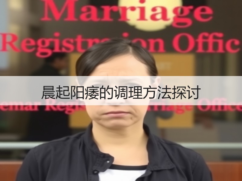 晨起阳痿的调理方法探讨