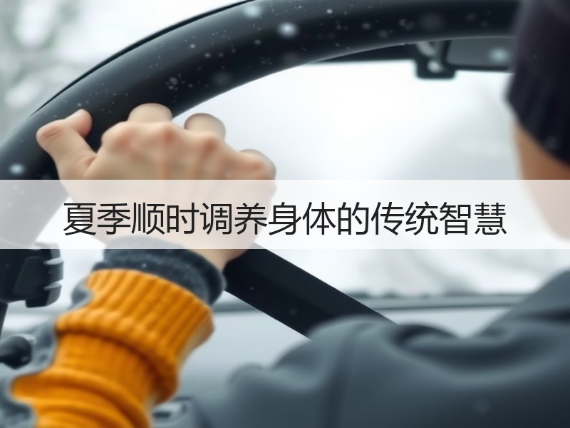 夏季顺时调养身体的传统智慧