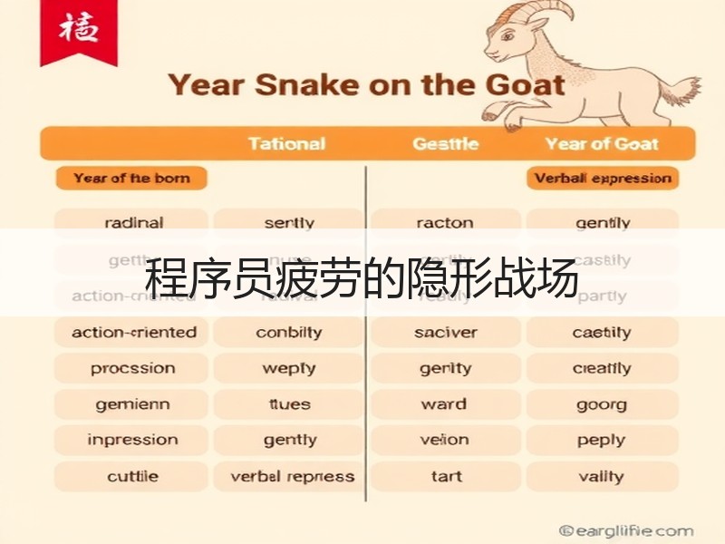 程序员疲劳的隐形战场