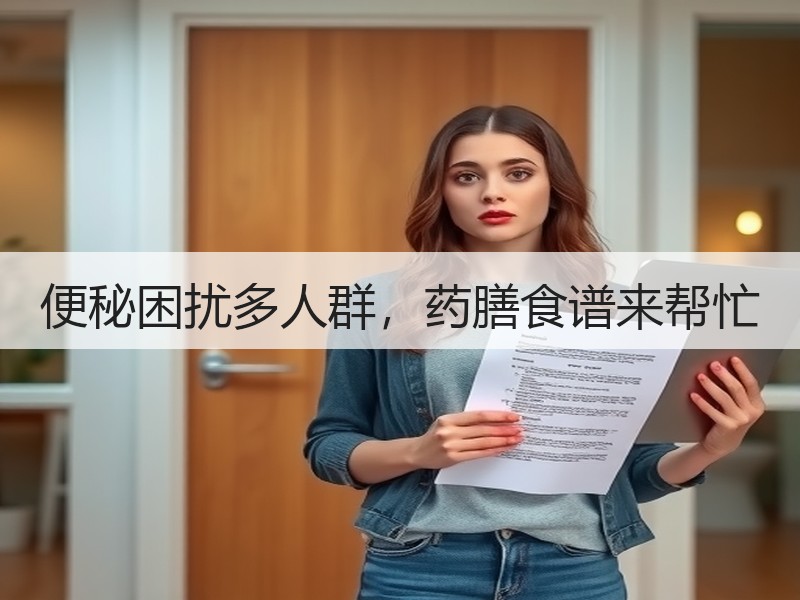 便秘困扰多人群，药膳食谱来帮忙