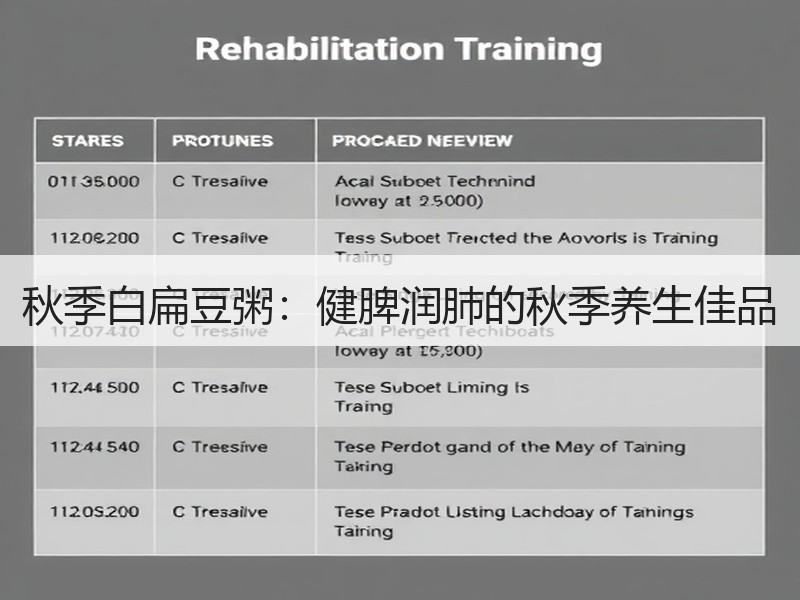 秋季白扁豆粥：健脾润肺的秋季养生佳品