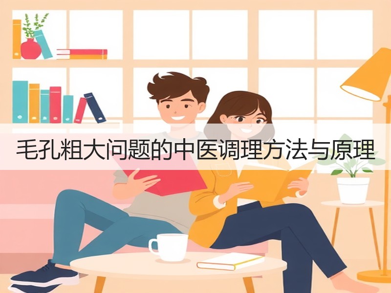 毛孔粗大问题的中医调理方法与原理