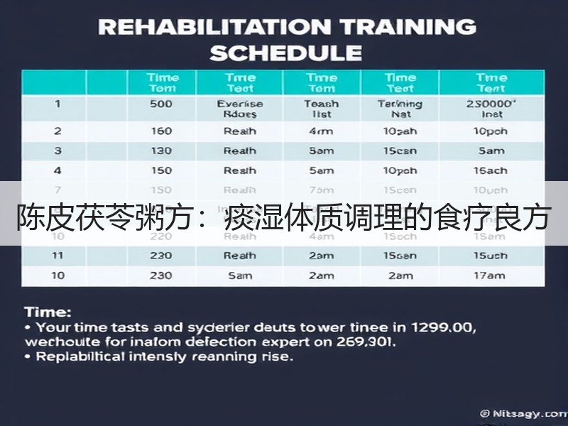 陈皮茯苓粥方：痰湿体质调理的食疗良方