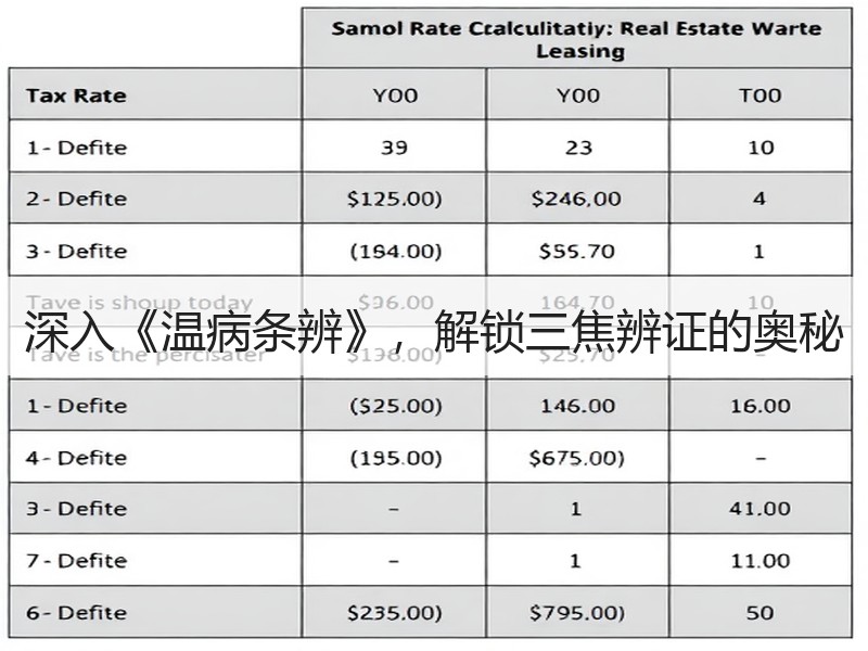 深入《温病条辨》，解锁三焦辨证的奥秘