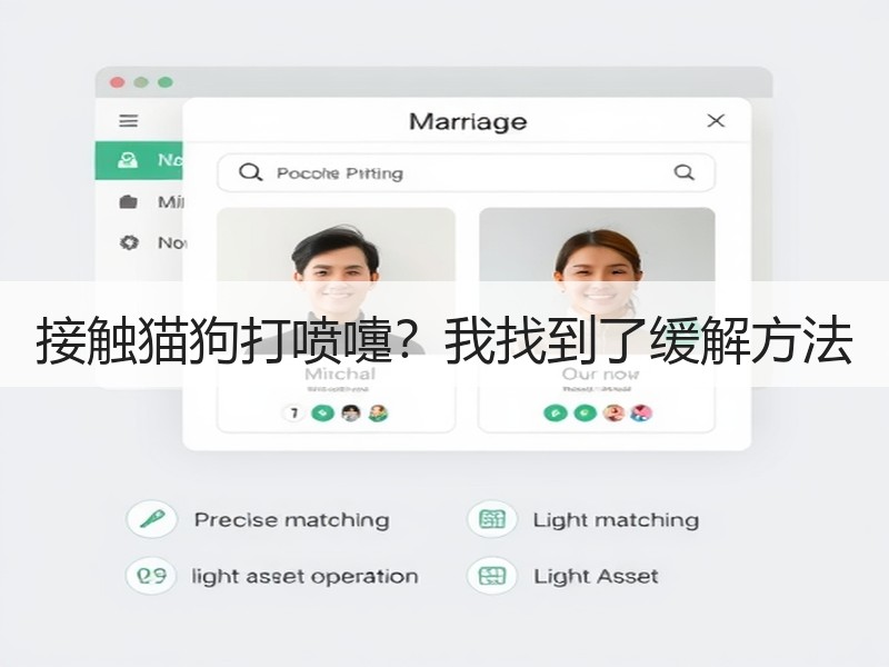 接触猫狗打喷嚏？我找到了缓解方法