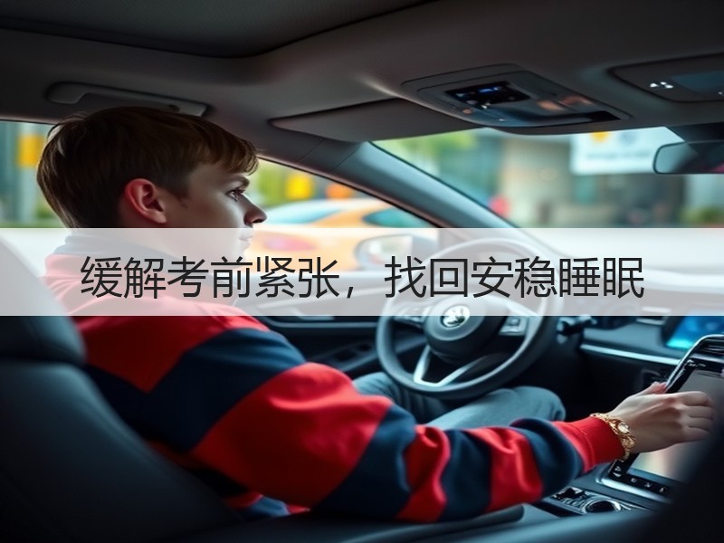 缓解考前紧张，找回安稳睡眠