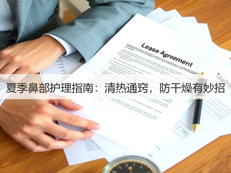 夏季鼻部护理指南：清热通窍，防干燥有妙招