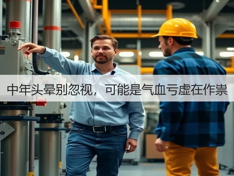 中年头晕别忽视，可能是气血亏虚在作祟