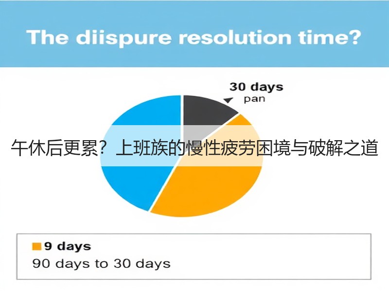 午休后更累？上班族的慢性疲劳困境与破解之