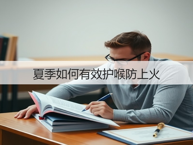 夏季如何有效护喉防上火