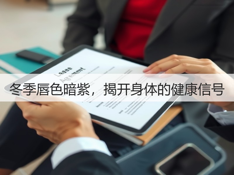 冬季唇色暗紫，揭开身体的健康信号