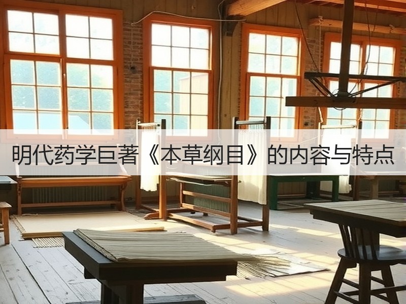 明代药学巨著《本草纲目》的内容与特点