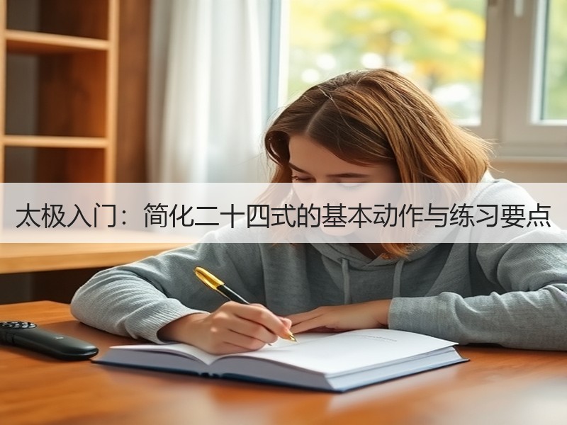 太极入门：简化二十四式的基本动作与练习要