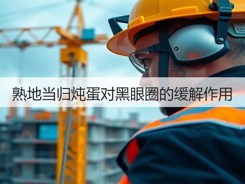 熟地当归炖蛋对黑眼圈的缓解作用