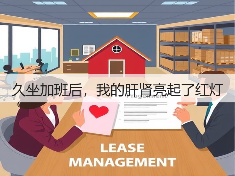 久坐加班后，我的肝肾亮起了红灯