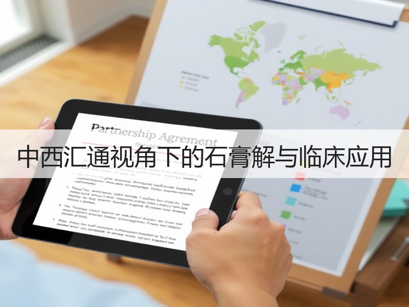中西汇通视角下的石膏解与临床应用