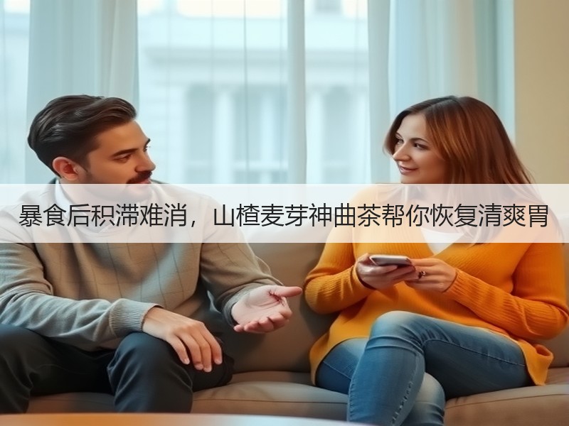 暴食后积滞难消，山楂麦芽神曲茶帮你恢复清