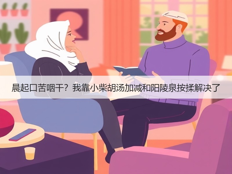晨起口苦咽干？我靠小柴胡汤加减和阳陵泉按
