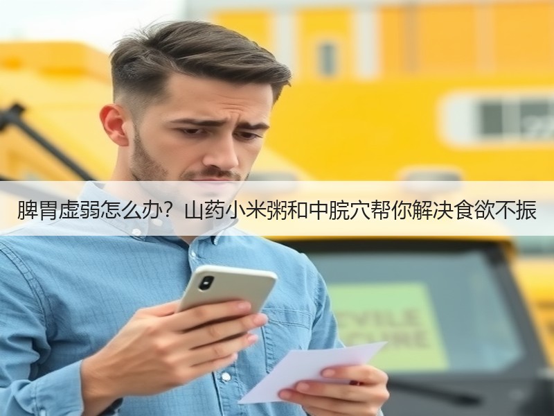 脾胃虚弱怎么办？山药小米粥和中脘穴帮你解