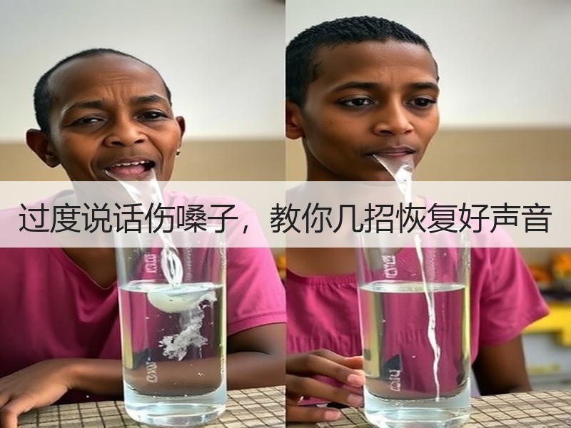 过度说话伤嗓子，教你几招恢复好声音