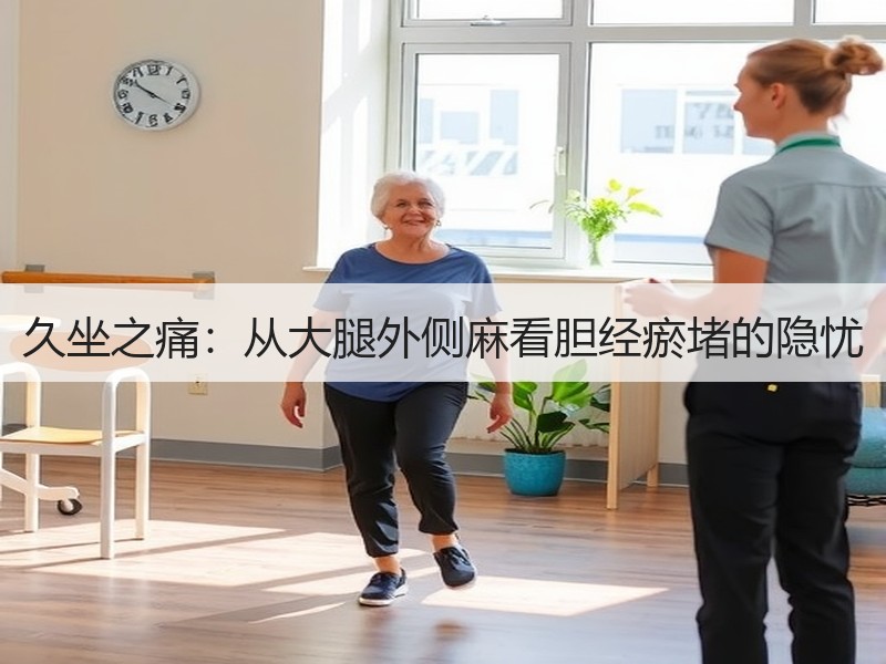 久坐之痛：从大腿外侧麻看胆经瘀堵的隐忧
