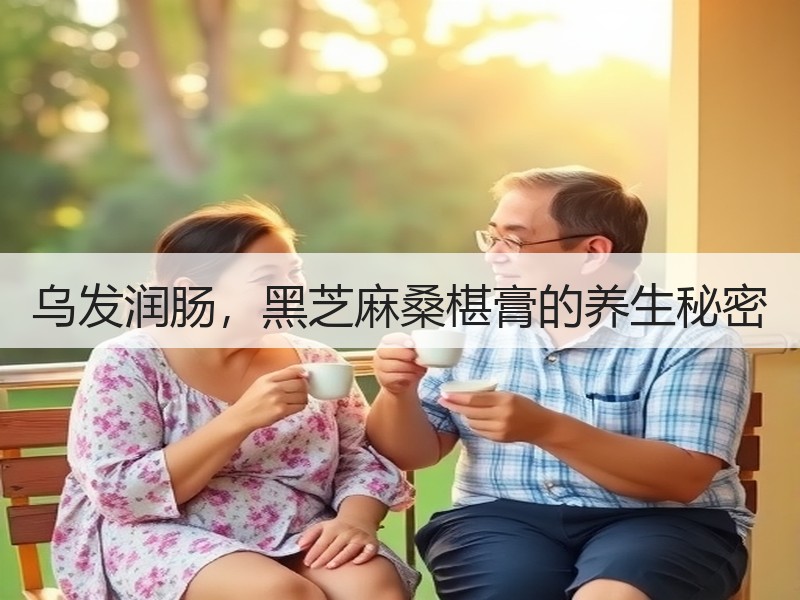 乌发润肠，黑芝麻桑椹膏的养生秘密