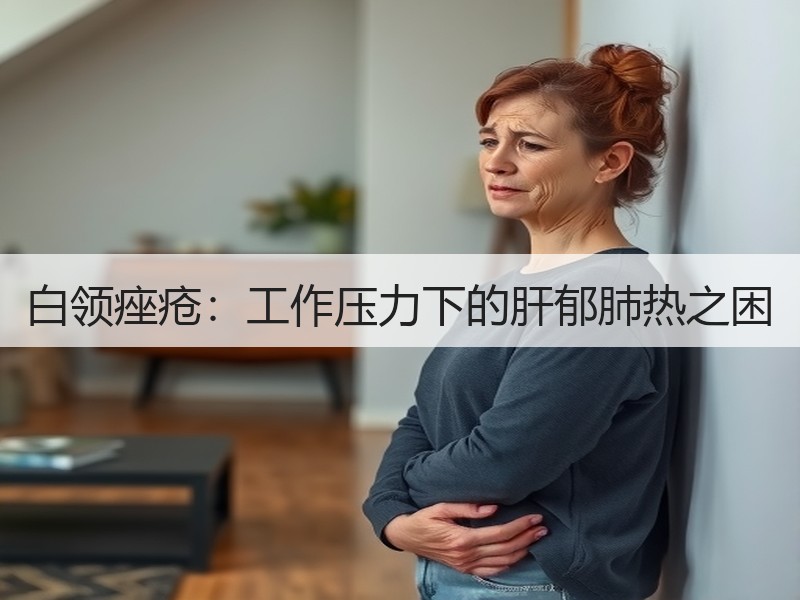 白领痤疮：工作压力下的肝郁肺热之困