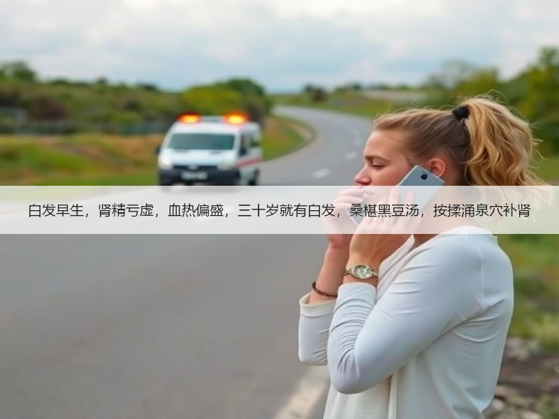 白发早生，肾精亏虚，血热偏盛，三十岁就有