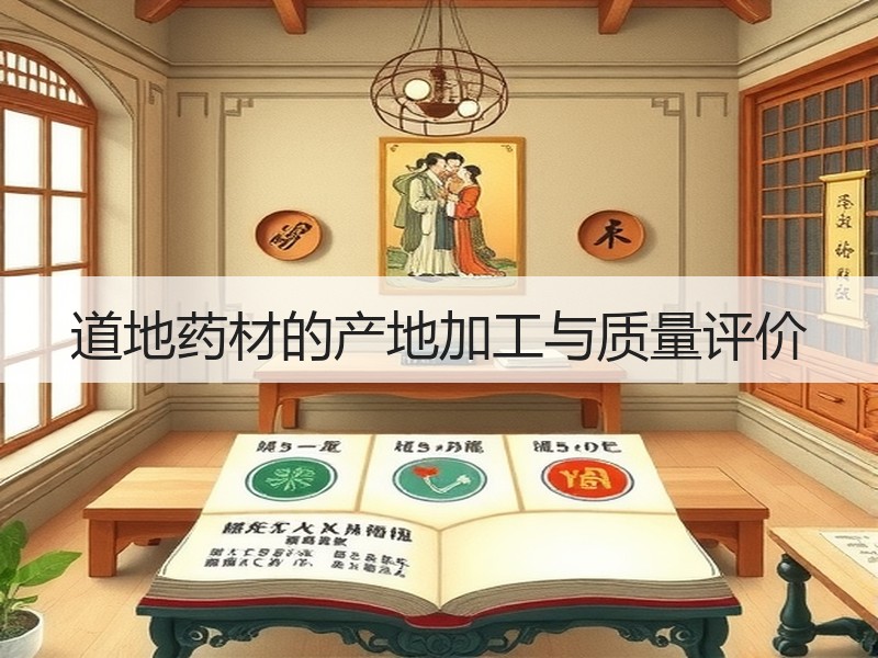 道地药材的产地加工与质量评价