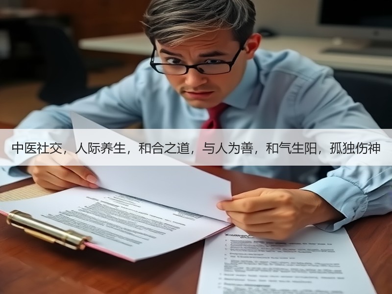 中医社交，人际养生，和合之道，与人为善，
