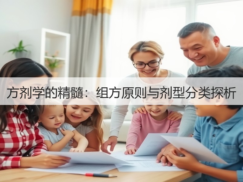 方剂学的精髓：组方原则与剂型分类探析