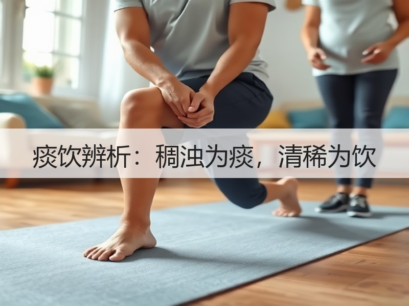 痰饮辨析：稠浊为痰，清稀为饮