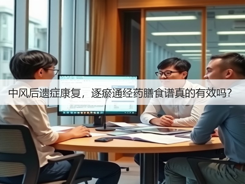 中风后遗症康复，逐瘀通经药膳食谱真的有效