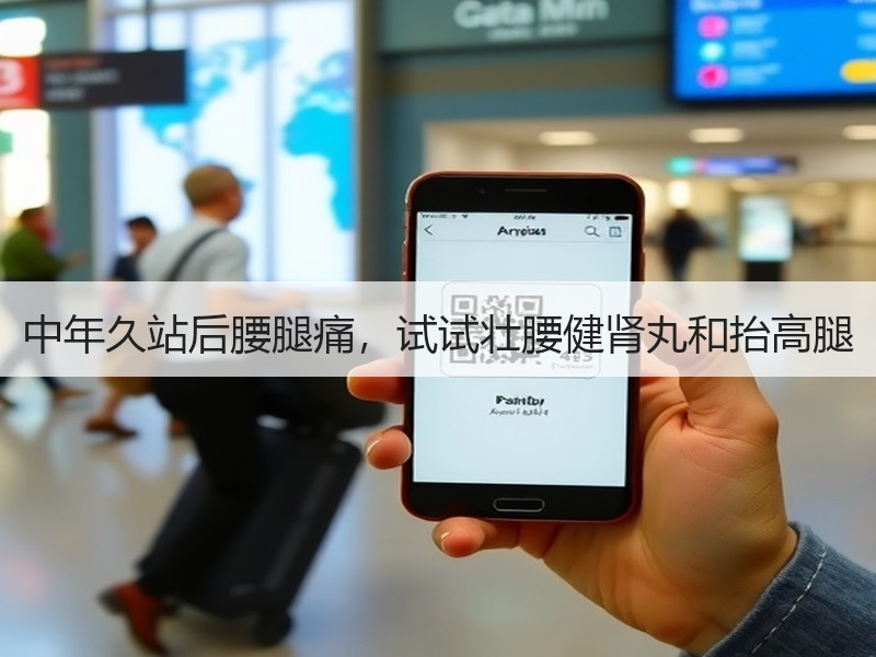 中年久站后腰腿痛，试试壮腰健肾丸和抬高腿