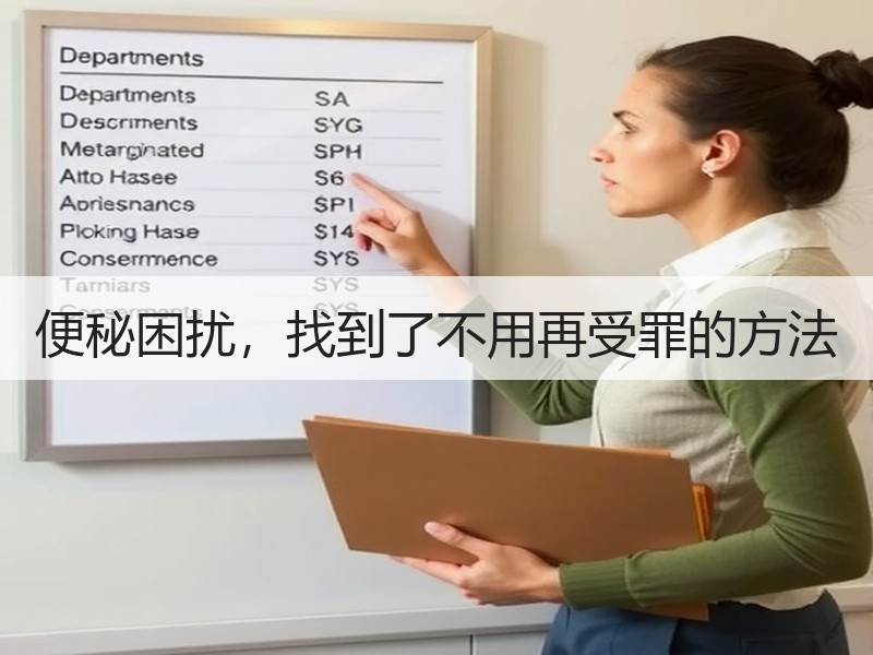 便秘困扰，找到了不用再受罪的方法
