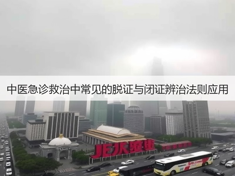 中医急诊救治中常见的脱证与闭证辨治法则应